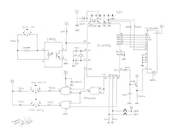 The circuit schematic diagram