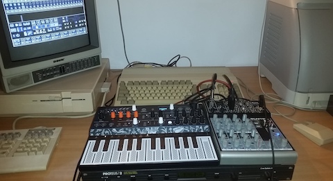 Amiga MIDI rig
