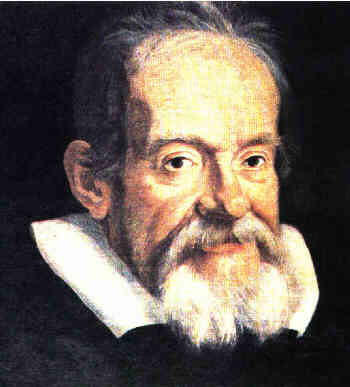 A portrait of Galileo.