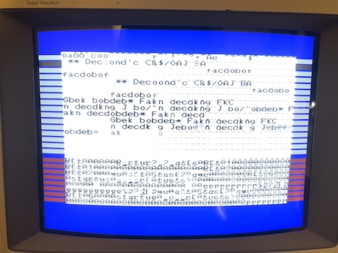 A slightly less scrambled screen from the DesTestMax