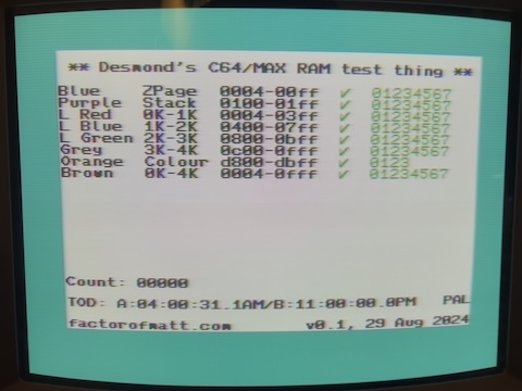 Memory tests on the DesTestMax passed with flying colors!