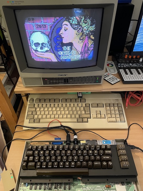 A functional test: playing to The Queen's Footsteps loaded by IEC2SD