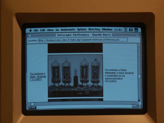 Questo sito visto da un Macintosh SE/30 del 1989